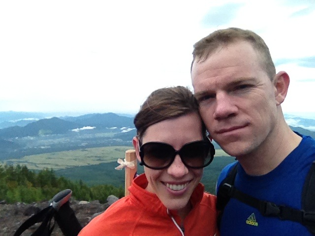 Acting studly - before the wind and rain and cold. 