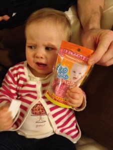 Elisabeth's first job - for a product of which I know nothing about. 