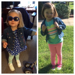 First day of preschool vs. last day of preschool. Whoa. 